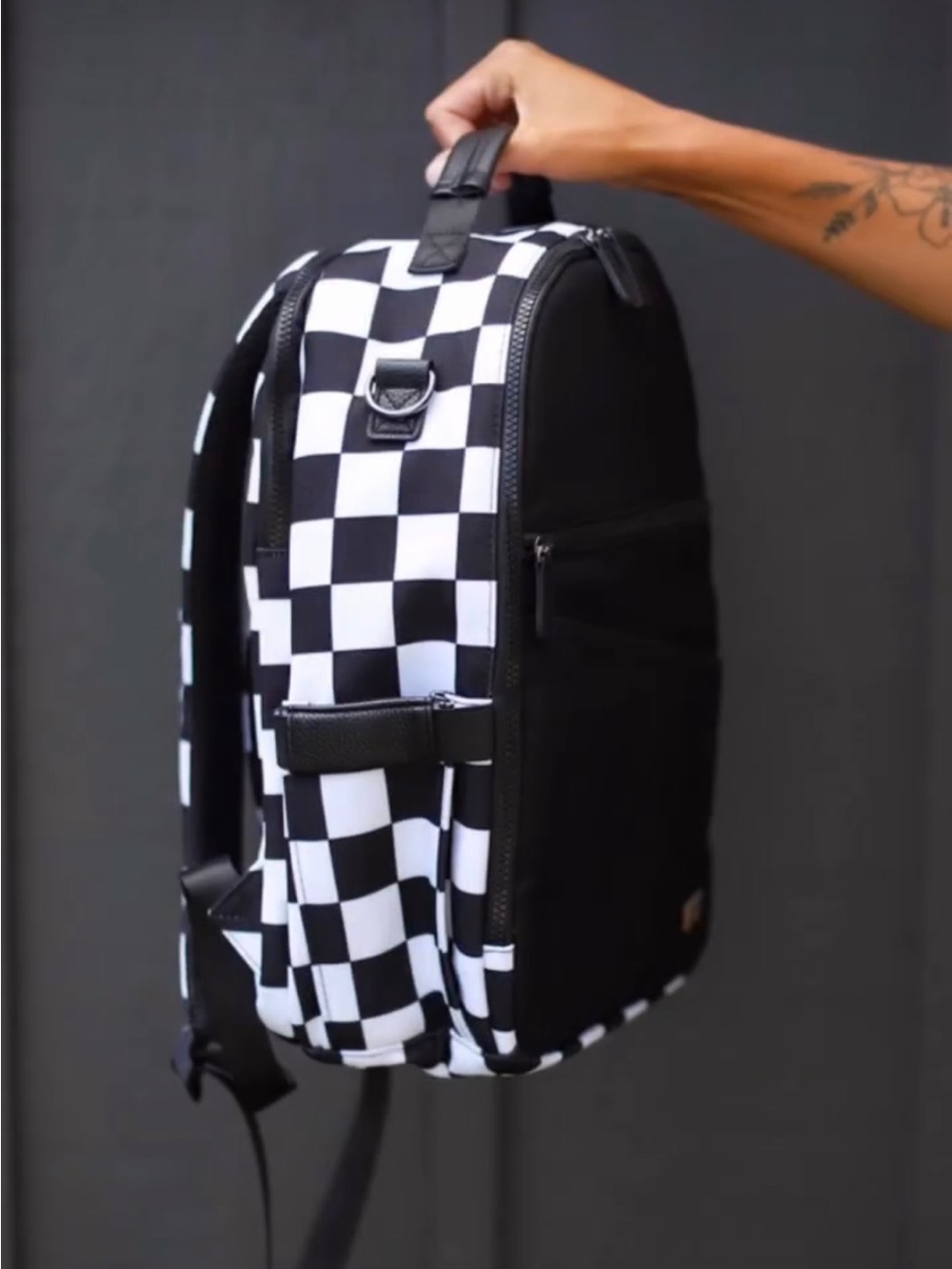 RadRev Checkered Bookbag Backpack